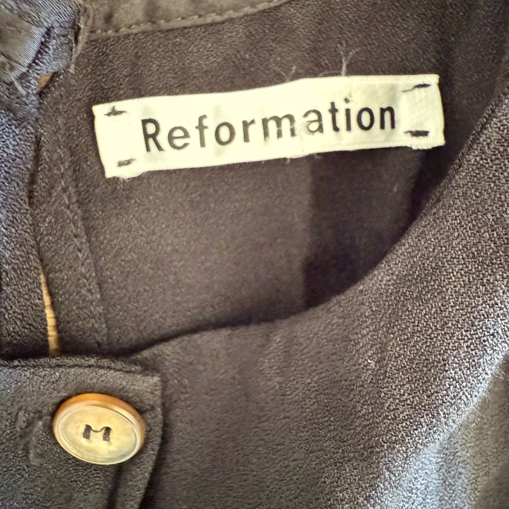 Women’s Reformation Black Maxi Button Up Dress - Picture 8 of 12